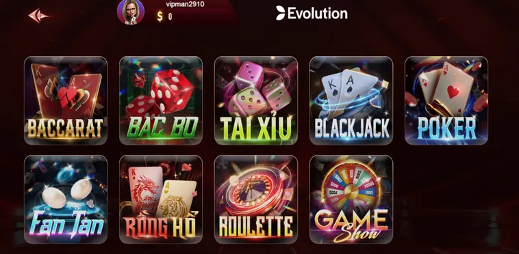Evolution Livestream Tại ManClub Khẳng Định Đẳng Cấp Sòng Bài Trực Tuyến Đỉnh Cao Hàng Đầu
