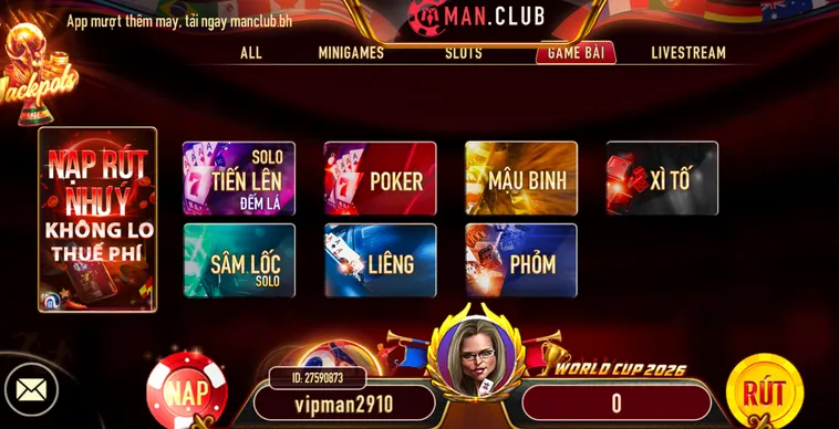 Sức Hút Khó Cưỡng Tại Sảnh Game Bài ManClub Với Tỷ Lệ Thắng Cược Khủng