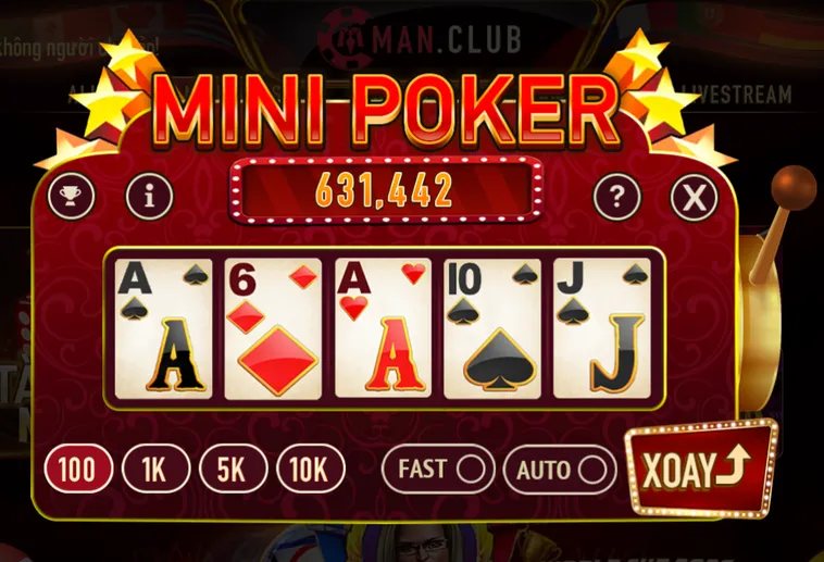 Chiến Thuật Chinh Phục Bàn Chơi Minigame Mini Poker Tại ManClub Thắng Lớn