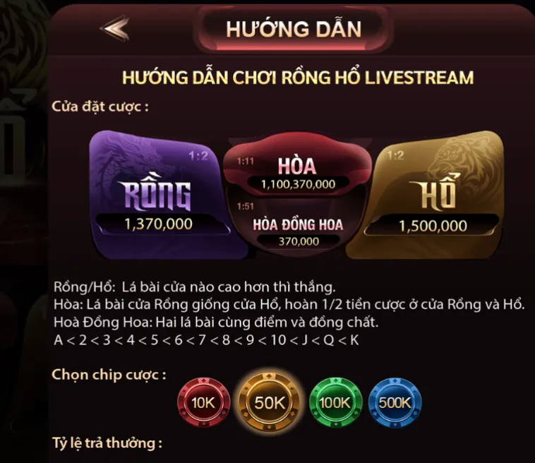 Chinh Phục Đỉnh Cao Rồng Hổ Livestream Tại ManClub Với Tỷ Lệ Thắng Cực Lớn