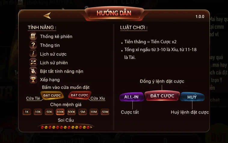 Bùng Nổ Cảm Xúc Với Tài Xỉu Livestream Tại ManClub Hệ Thống Trả Thưởng Cực Cao